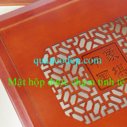 Hộp cờ gỗ trúc 